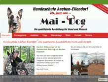 Tablet Screenshot of mai-dog.de